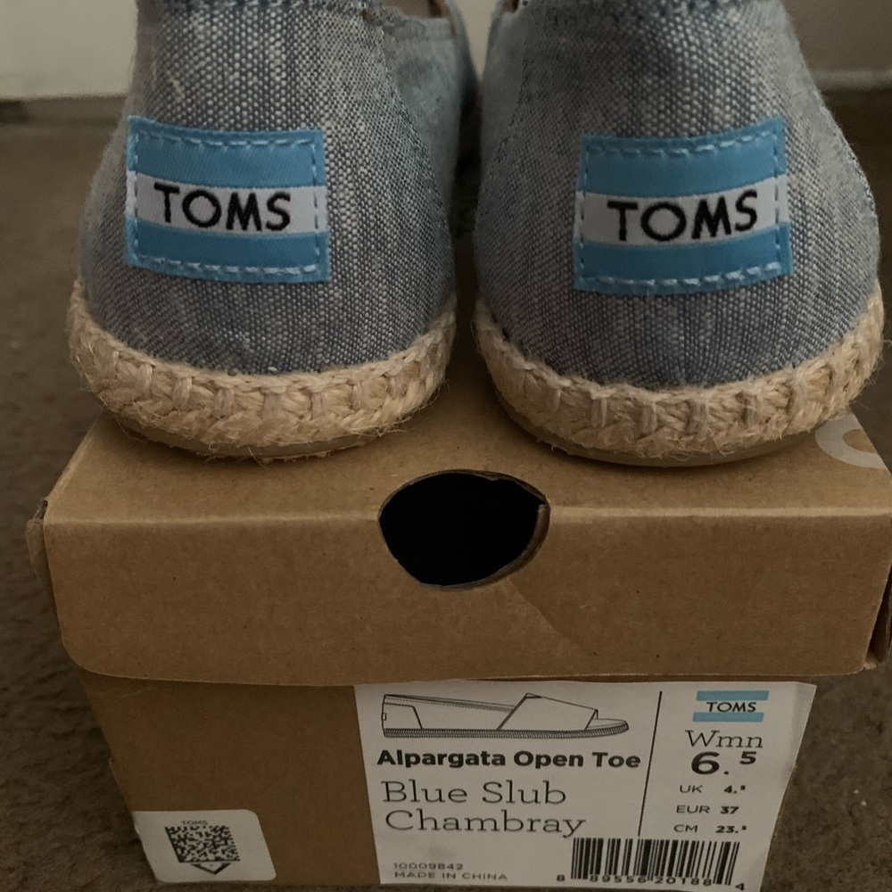 TOMS Blue Espadrilles Slip-On Shoes